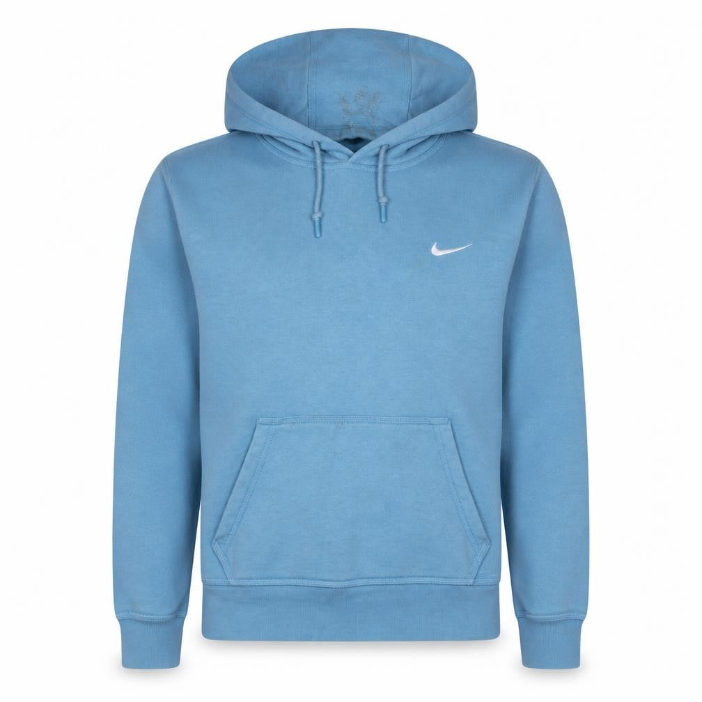 Nike Men Blue Pullover Hoodie Medium Fleece Sportswear