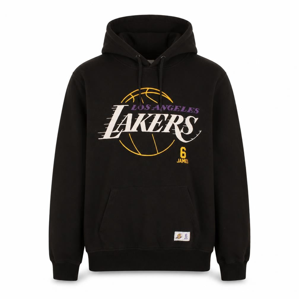 NBA Los Angeles Lakers LeBron James Black Hoodie Mens L Pullover Basketball