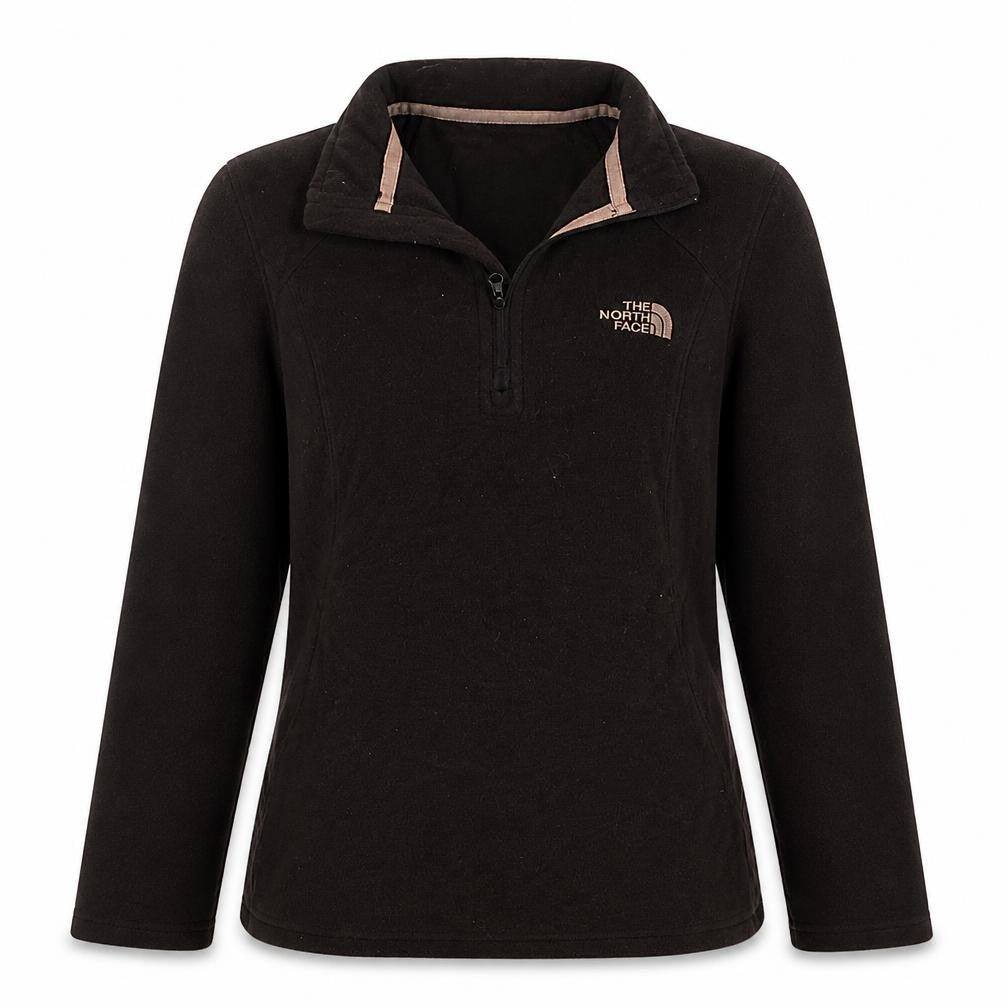 The North Face Womens Black S 1/4 Zip Fleece Pullover Sweatshirt