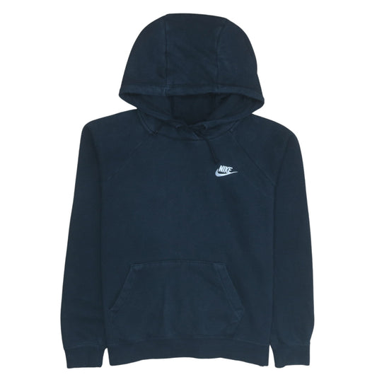 Nike Men's Blue Pullover Hoodie Small Fleece Logo Sweatshirt