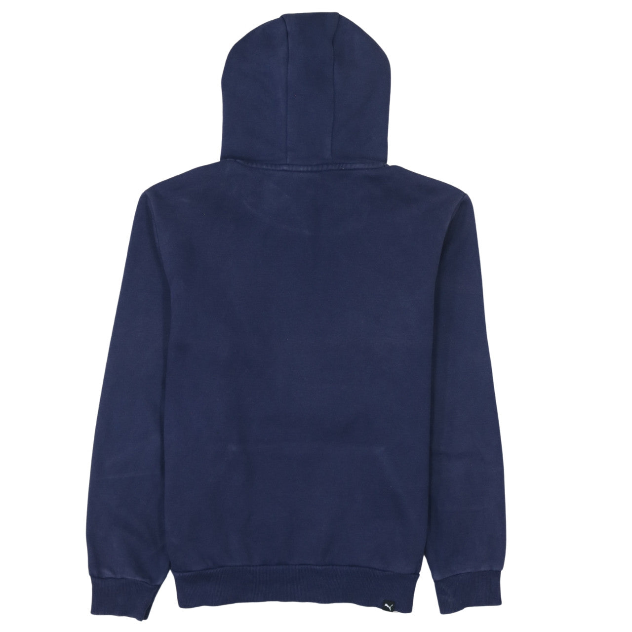 Puma Men's Blue Small Pullover Hoodie with Logo Print