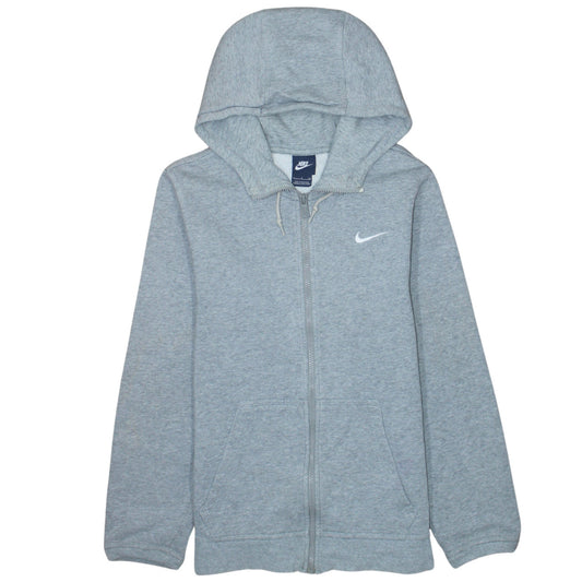 Nike Men's Grey Full Zip Hoodie Size S Sportswear Sweatshirt