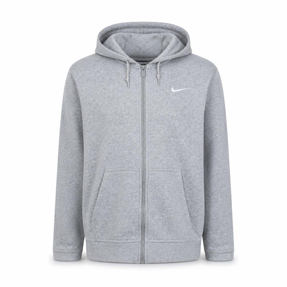 Nike Men's Grey Full Zip Hoodie Size S Sportswear Sweatshirt