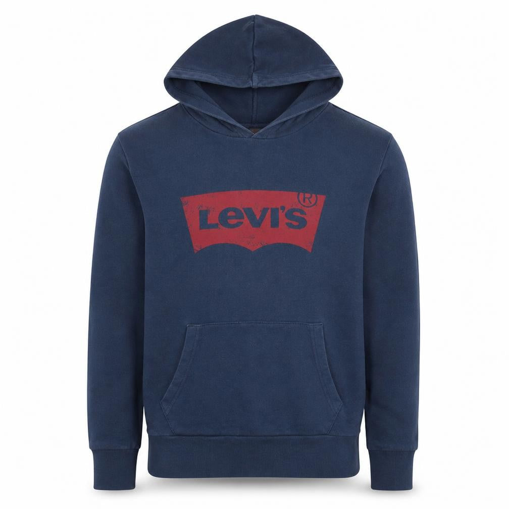 Levi's Men's Blue Pullover Hoodie S Graphic Logo Sweatshirt