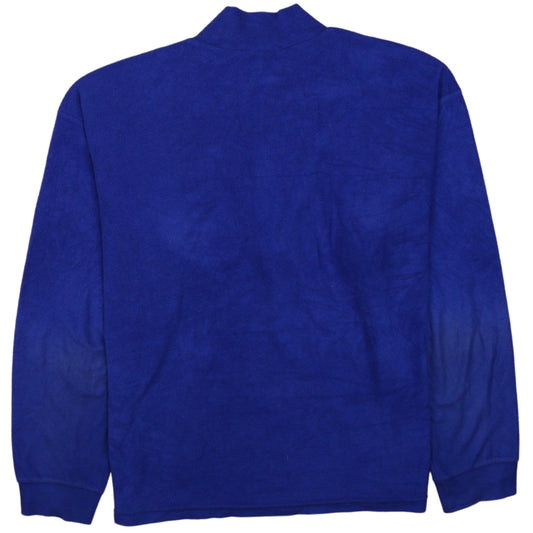 FILA Men's Blue Fleece 1/2 Zip Pullover Sweatshirt Size L