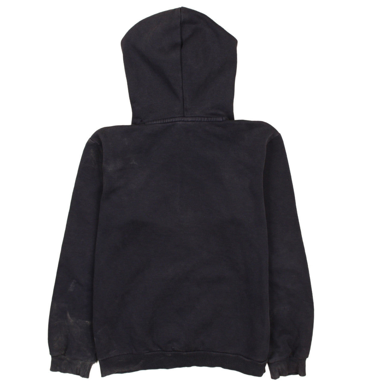 Puma Boys Black Blue Pullover Hoodie 13-14 Years Cotton Fleece Lined