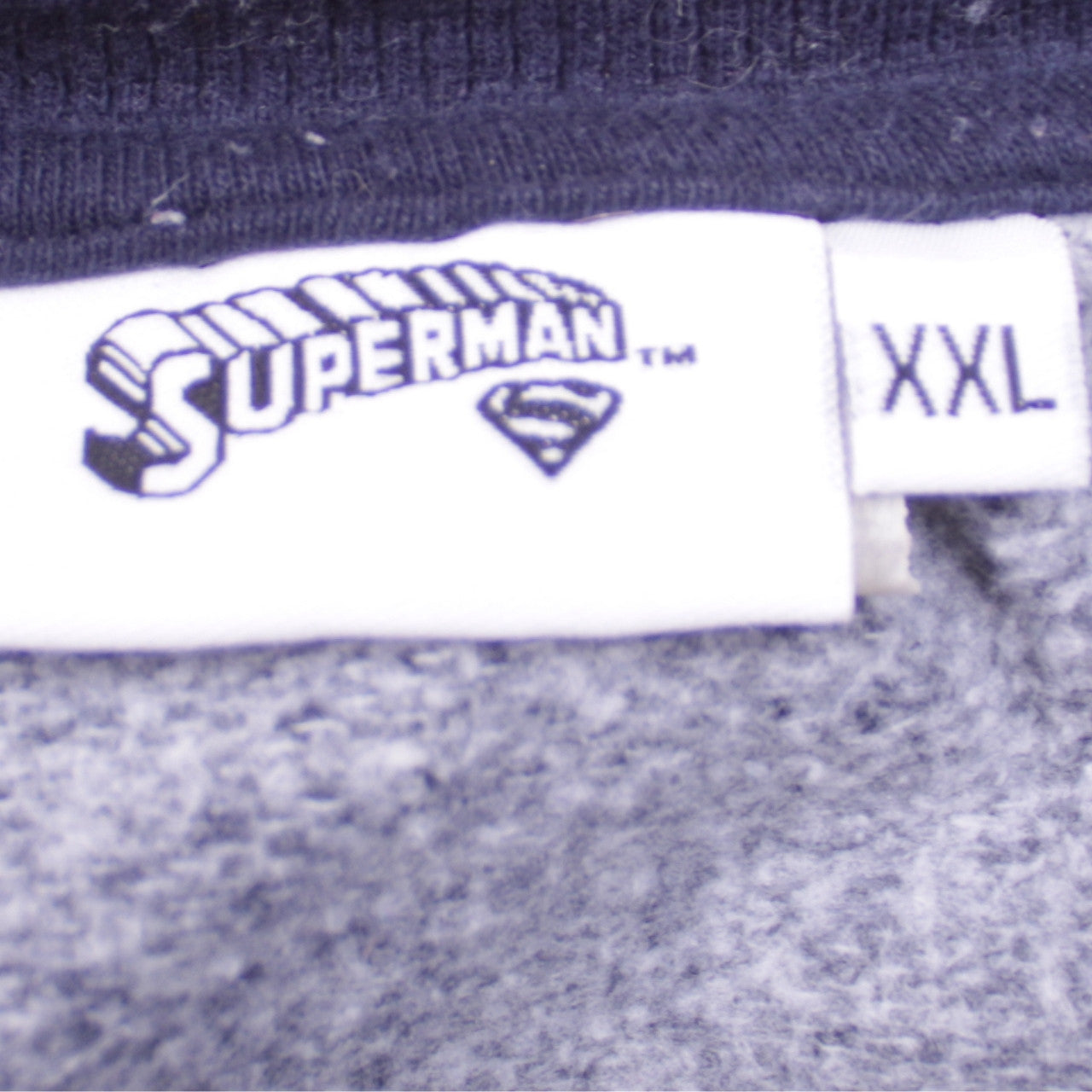 Superman Men's Blue 2XL Pullover Graphic Sweatshirt