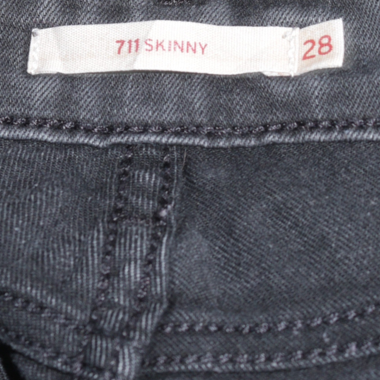 Levi's Women's Black 711 Skinny Jeans Size 28 Slim Fit Denim