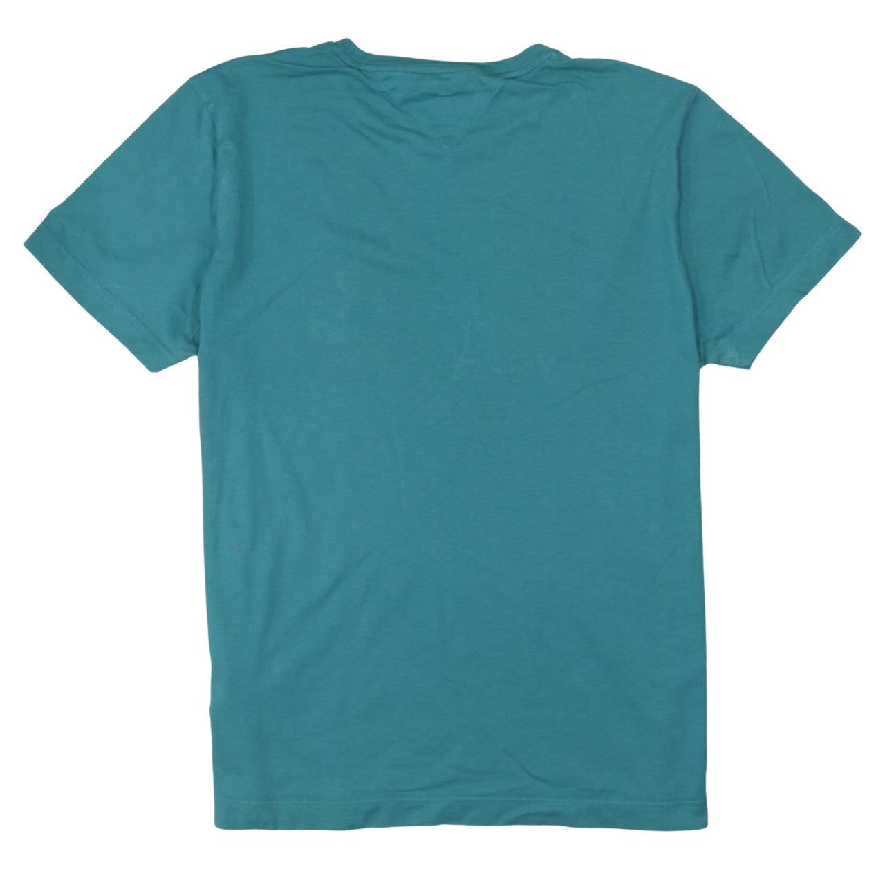 Tommy Hilfiger Men's Green Crew Neck Organic Cotton Graphic T-Shirt L