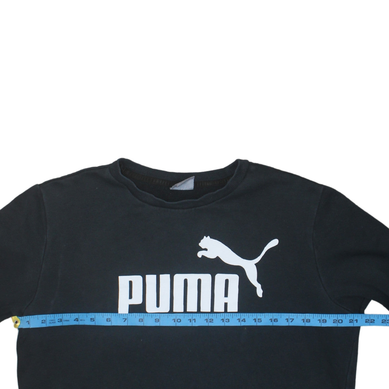 Puma Men's Black M Pullover Sweatshirt Crew Neck Logo Sportswear