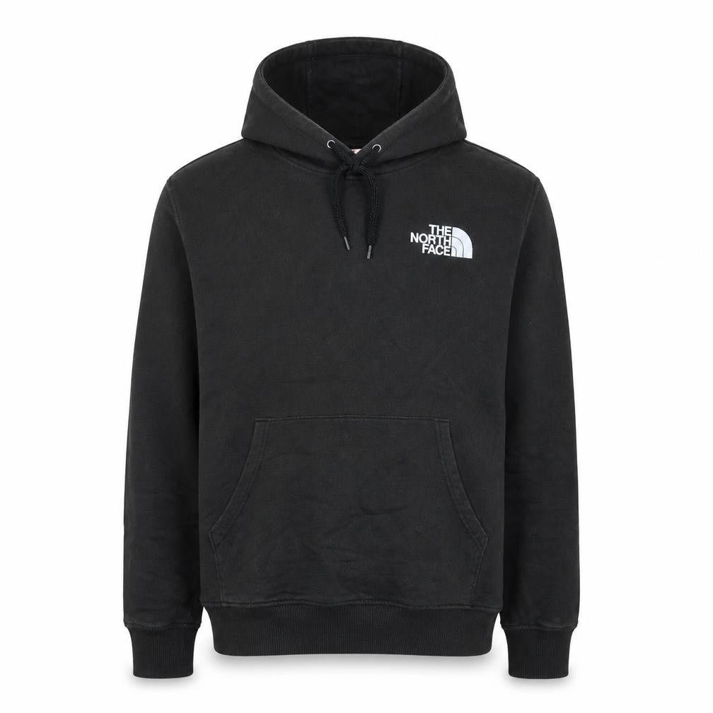 The North Face Men's Black Pullover Hoodie M Graphic Korea