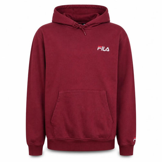 Fila Men’s Red 2XL Pullover Hoodie Embroidered Logo Sweatshirt