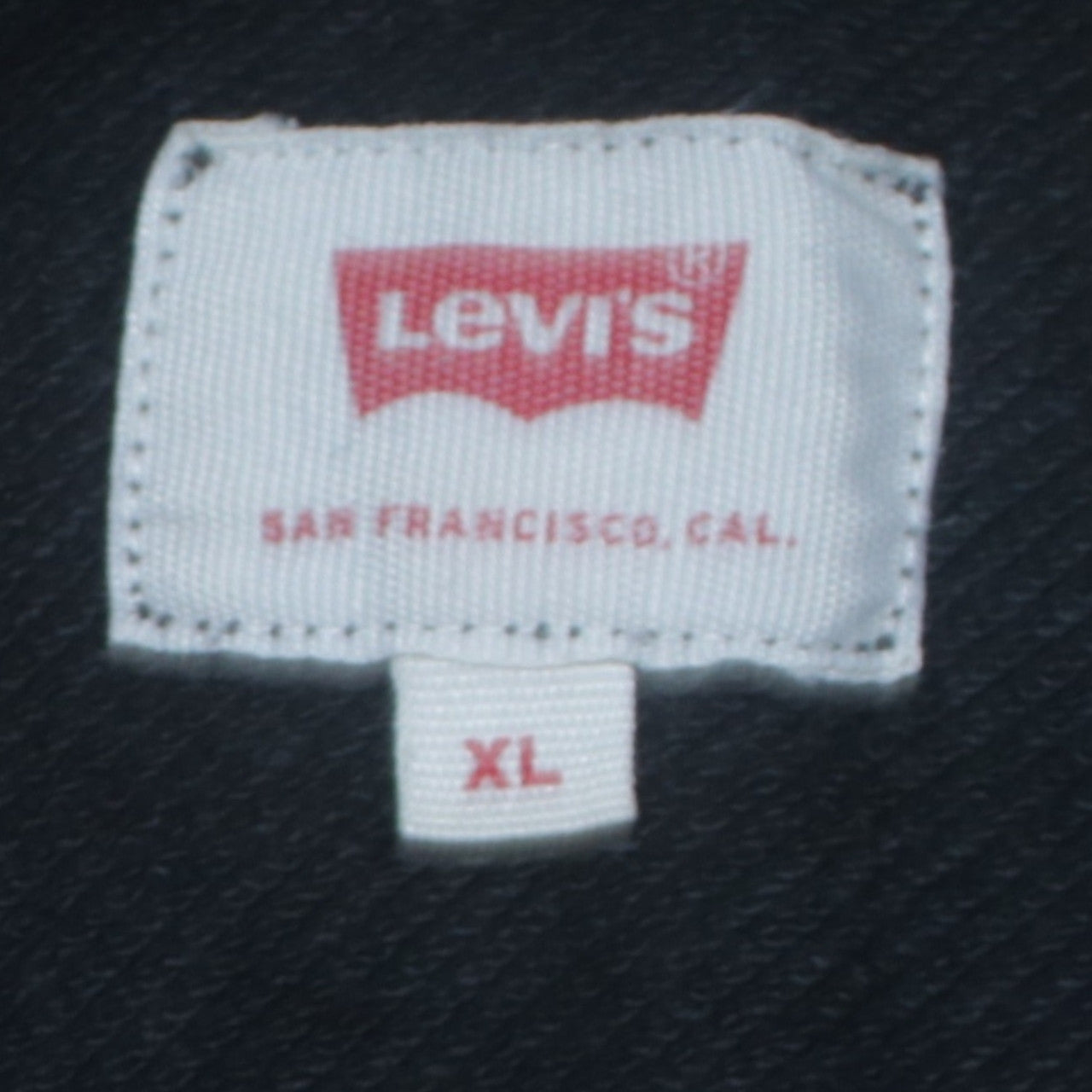 Levi's Men's Black Pullover Hoodie XL Graphic Logo Cotton Sweatshirt