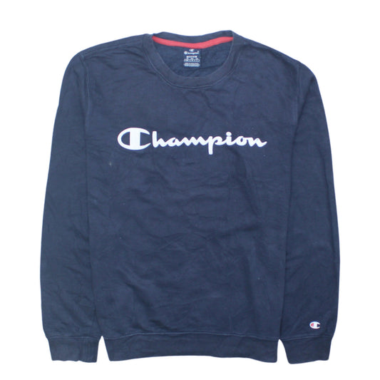 Champion Boys Navy Blue Crew Neck Sweatshirt 15-16 Years 2XL Pullover
