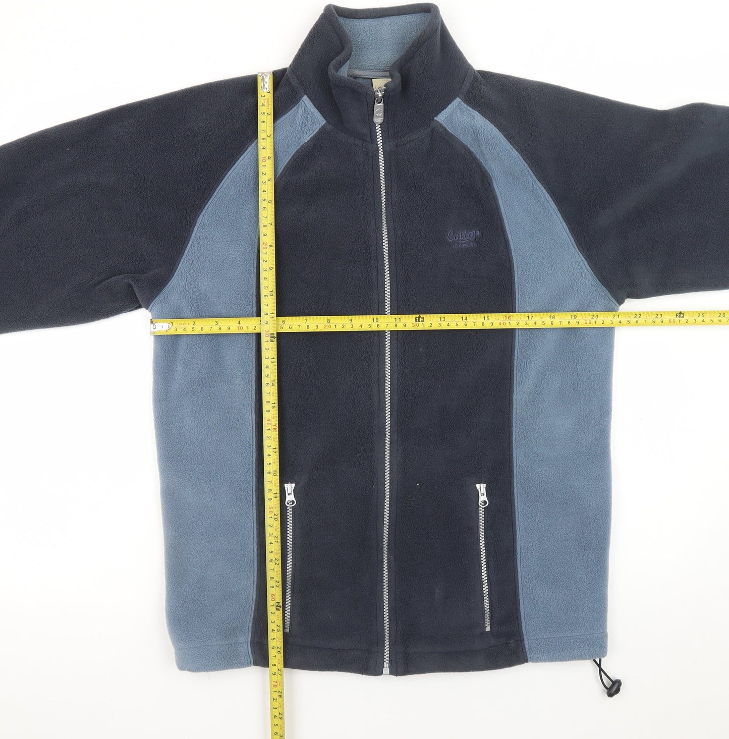 Cotton Traders Men's Blue Fleece Full Zip Jacket Size S