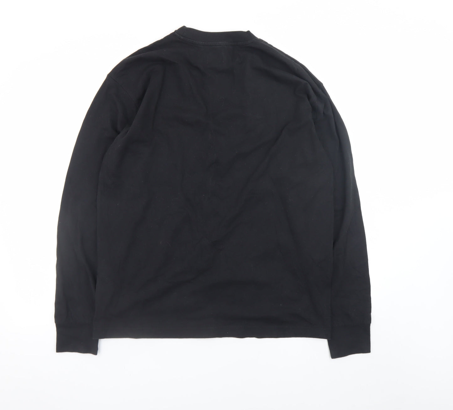 Levi's Men's Black Long Sleeve Crew Neck Logo T-Shirt Size M