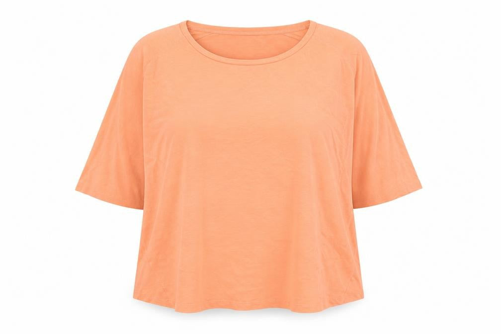 Hobbs Women’s Orange Cotton Jersey 3/4 Sleeve Relaxed T-Shirt XL