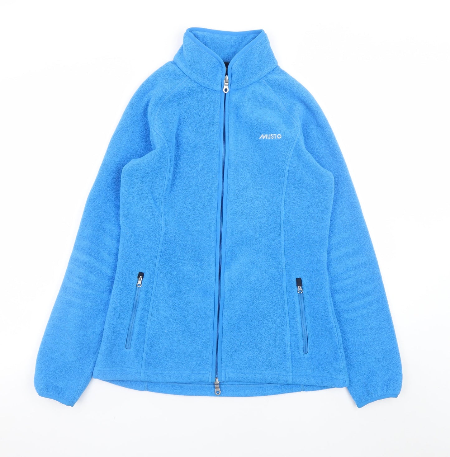 Musto Women's Blue Fleece Full Zip Jacket Size 10 Outdoor Warm