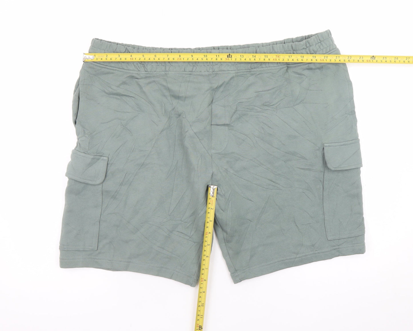 Marks and Spencer Men's Green 2XL Regular Fit Cargo Shorts