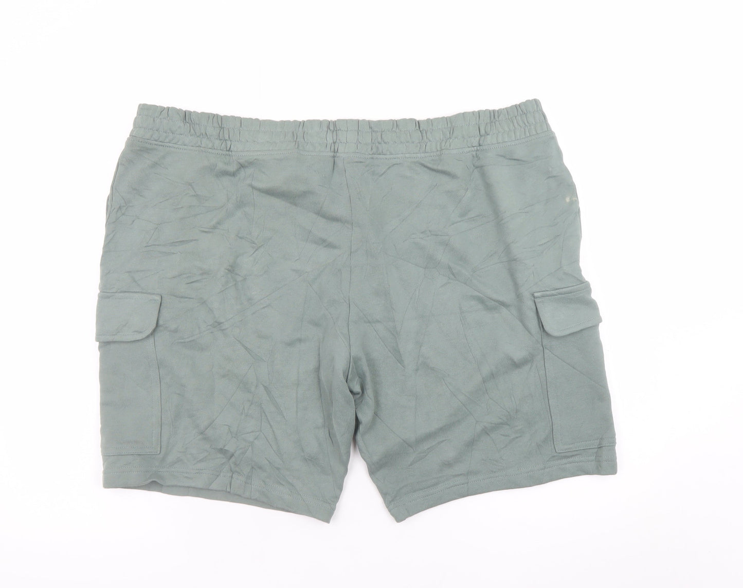 Marks and Spencer Men's Green 2XL Regular Fit Cargo Shorts