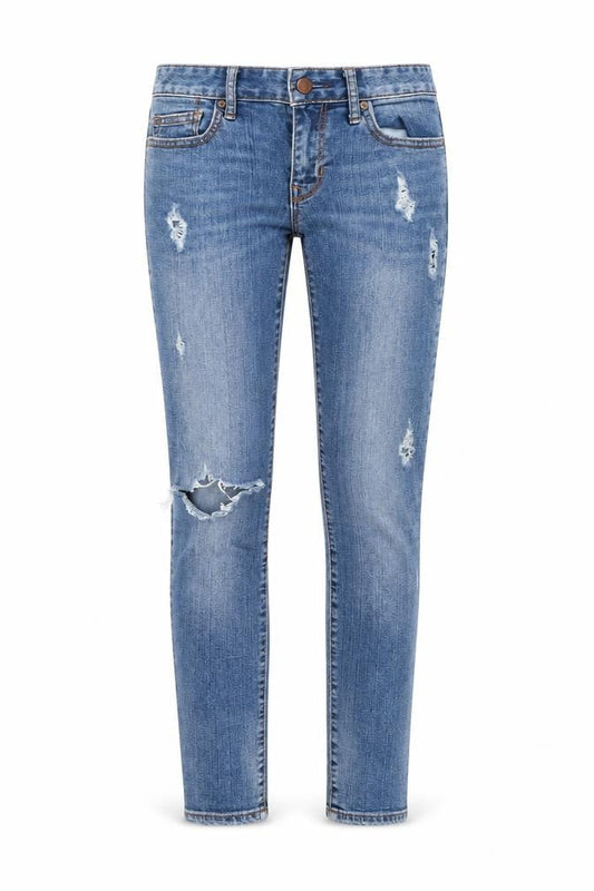 Gap 1969 Women’s Blue Distressed Skinny Jeans Size 4