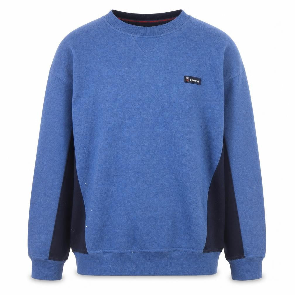 Ellesse Men's Blue Crew Neck Pullover Sweatshirt Size M Classic Logo Style