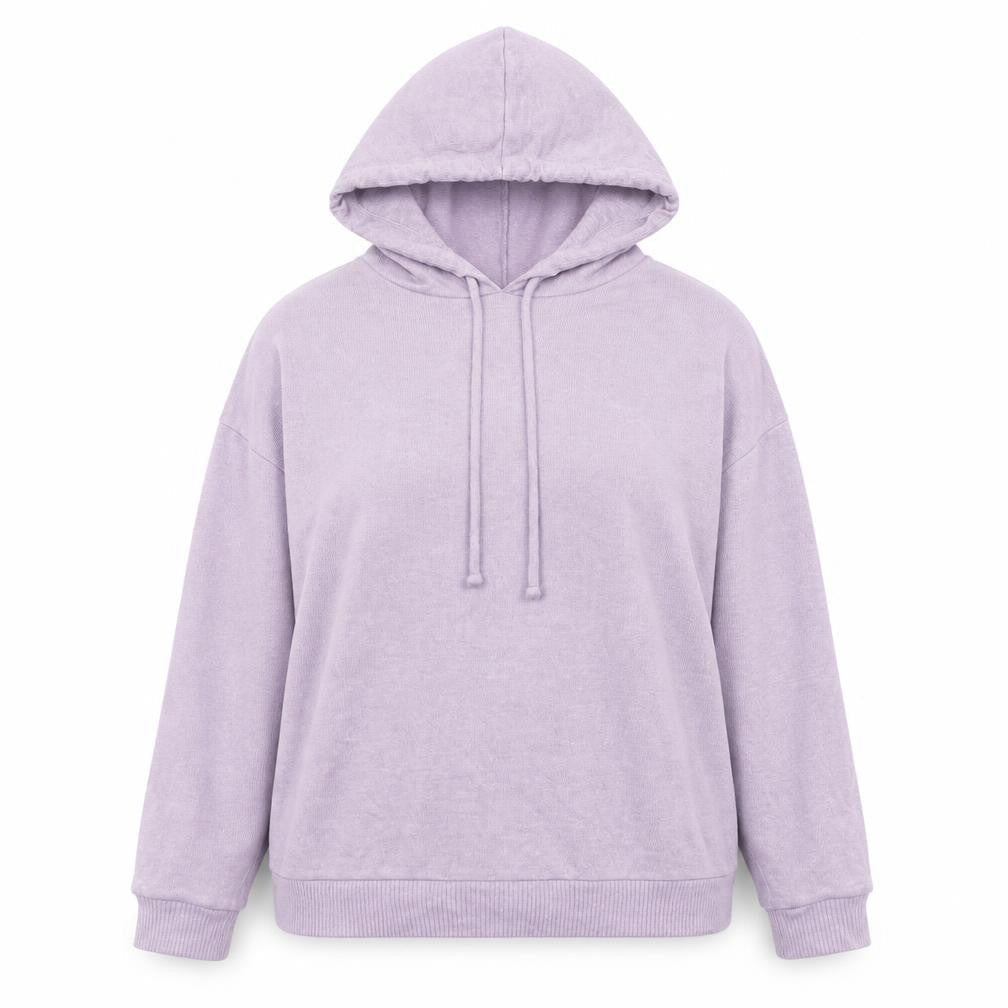Marks and Spencer Womens Lilac Pullover Hoodie Size 8 Viscose Blend