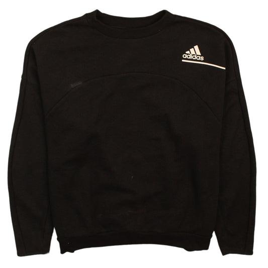 Adidas Men's Black Crew Neck Pullover Sweatshirt Size L
