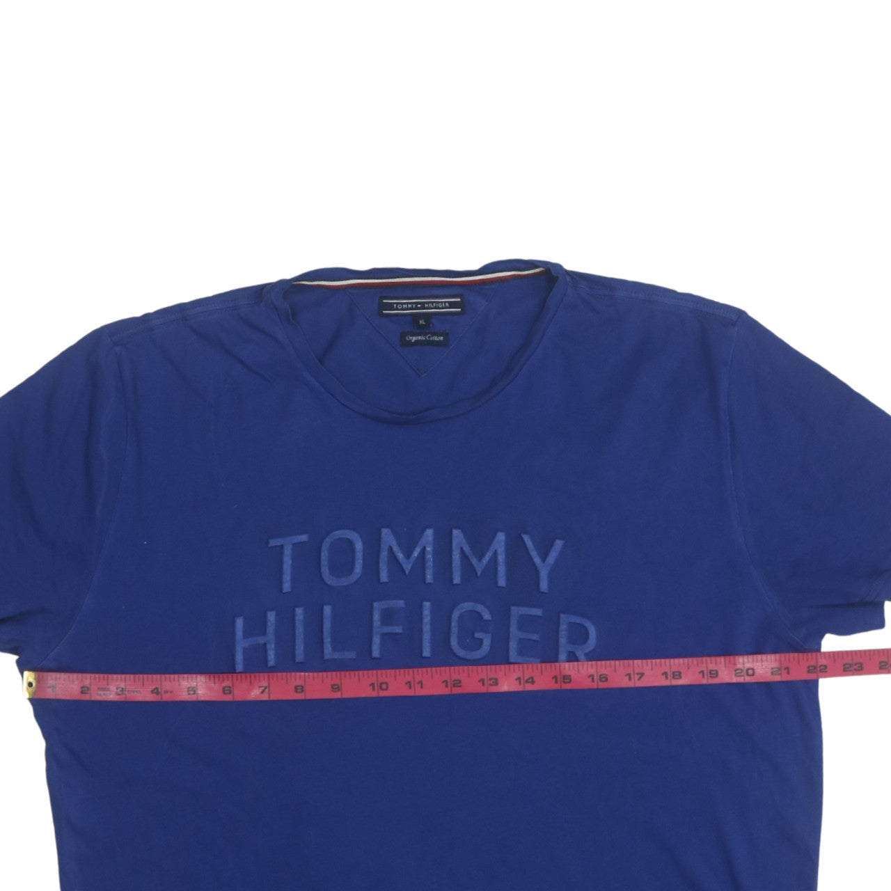 Tommy Hilfiger Men's Blue XL Organic Cotton Crew Neck T-Shirt