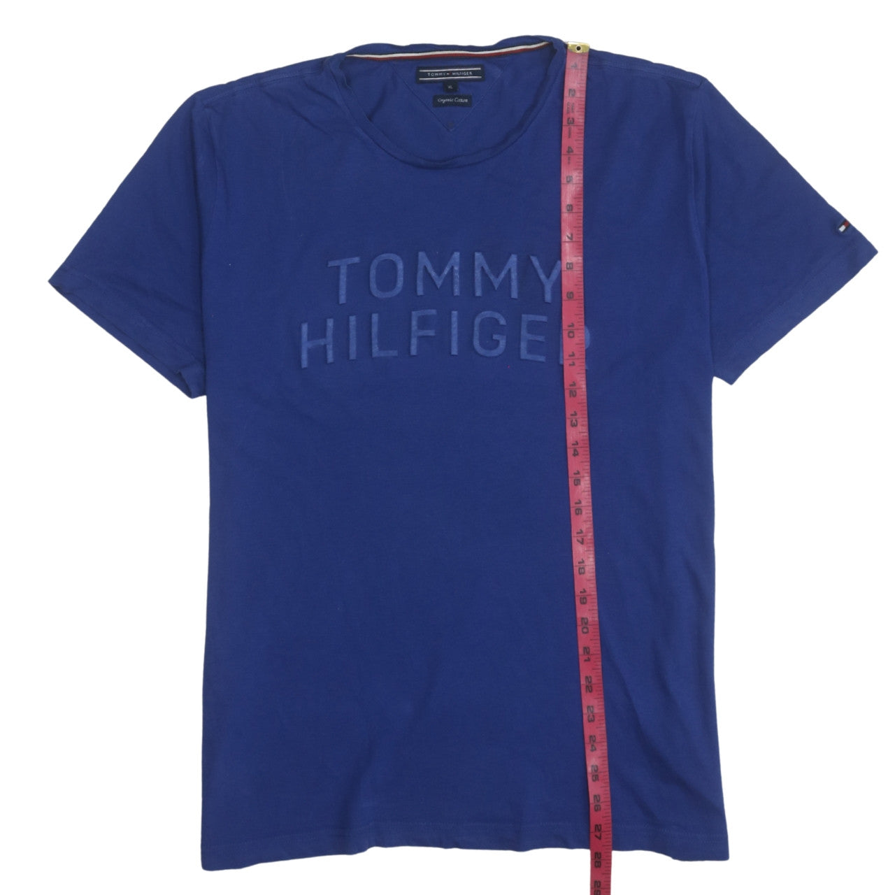 Tommy Hilfiger Men's Blue XL Organic Cotton Crew Neck T-Shirt