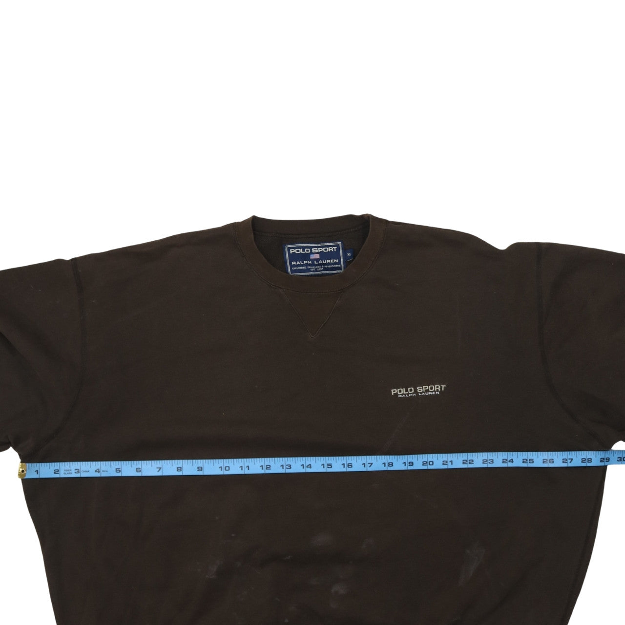 Polo Sport Ralph Lauren Men’s Brown XL Crew Neck Sweatshirt Vintage