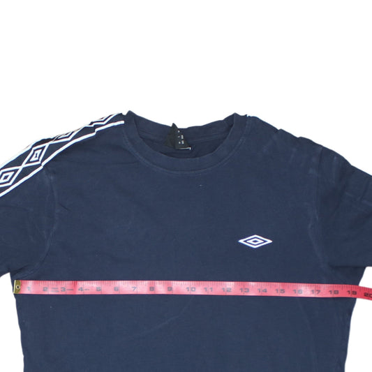 Umbro Men’s Blue Short Sleeve Crew Neck Cotton Sports T-Shirt Size M