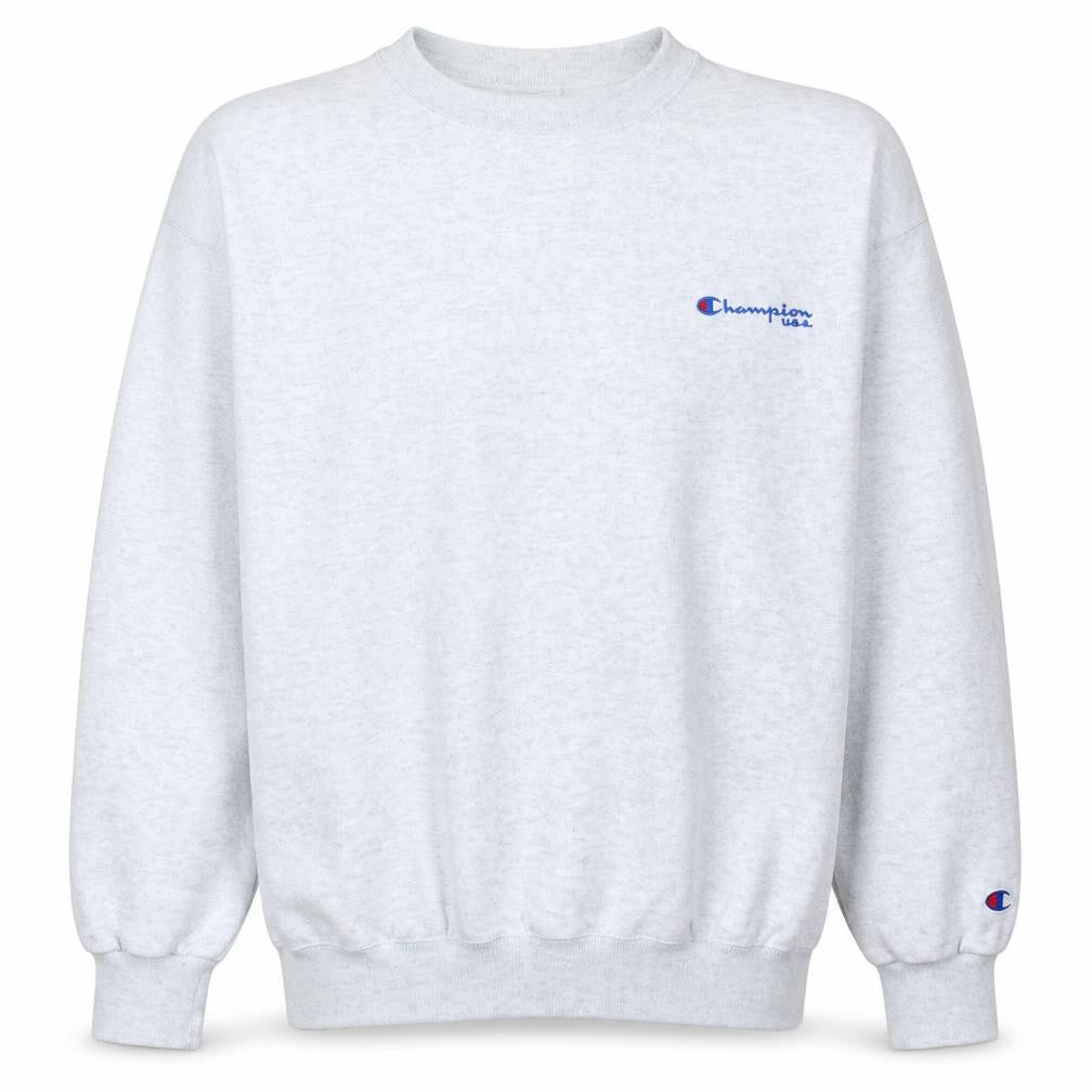 Champion USA Men's Grey Medium Crew Neck Pullover Sweatshirt