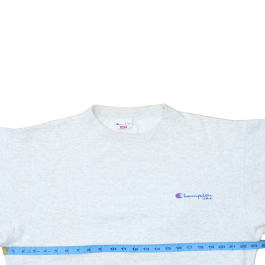 Champion USA Men's Grey Medium Crew Neck Pullover Sweatshirt