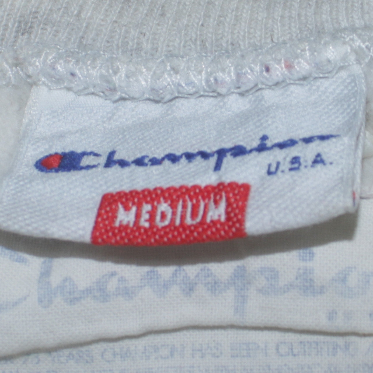 Champion USA Men's Grey Medium Crew Neck Pullover Sweatshirt