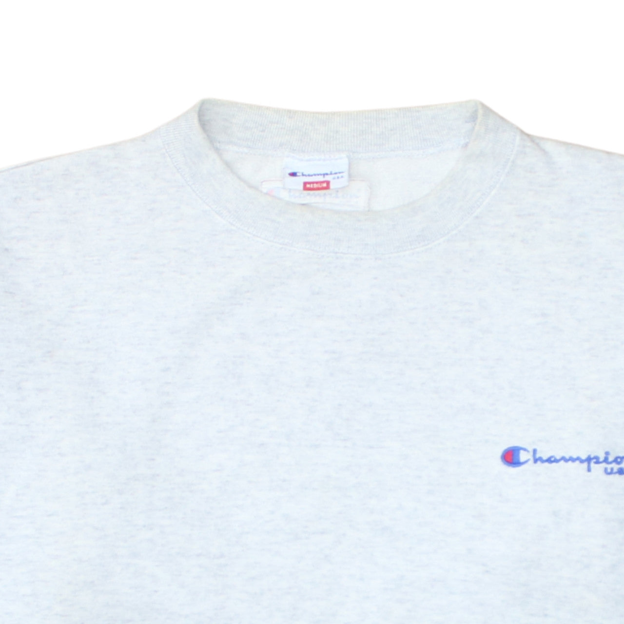 Champion USA Men's Grey Medium Crew Neck Pullover Sweatshirt