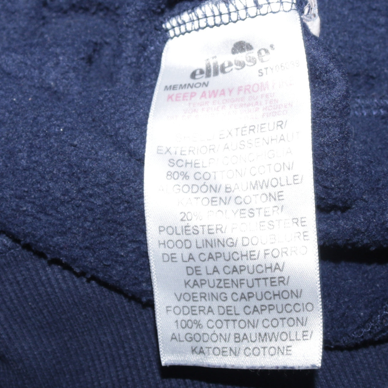 Ellesse Women Navy Blue Pullover Hoodie Hooded Sweatshirt Size 10