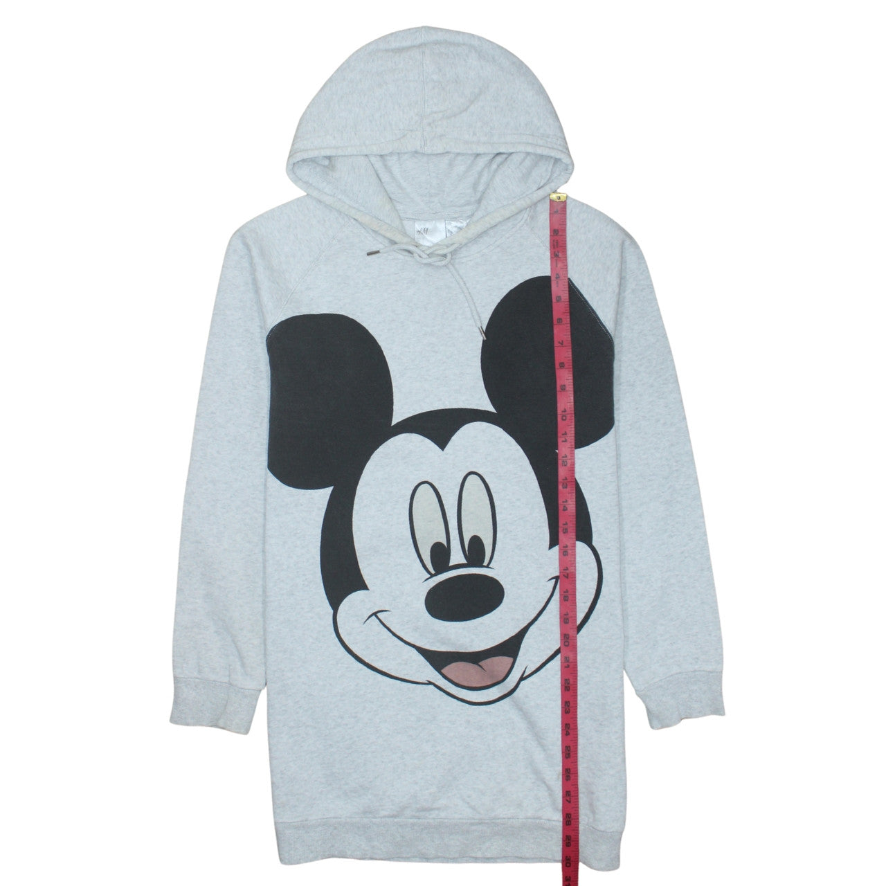 H&M Disney Women Grey Mickey Mouse Hoodie Size 10 Pullover
