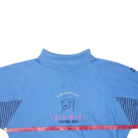Puma Women Blue XL Expedition Functional Wear Sweatshirt Pullover