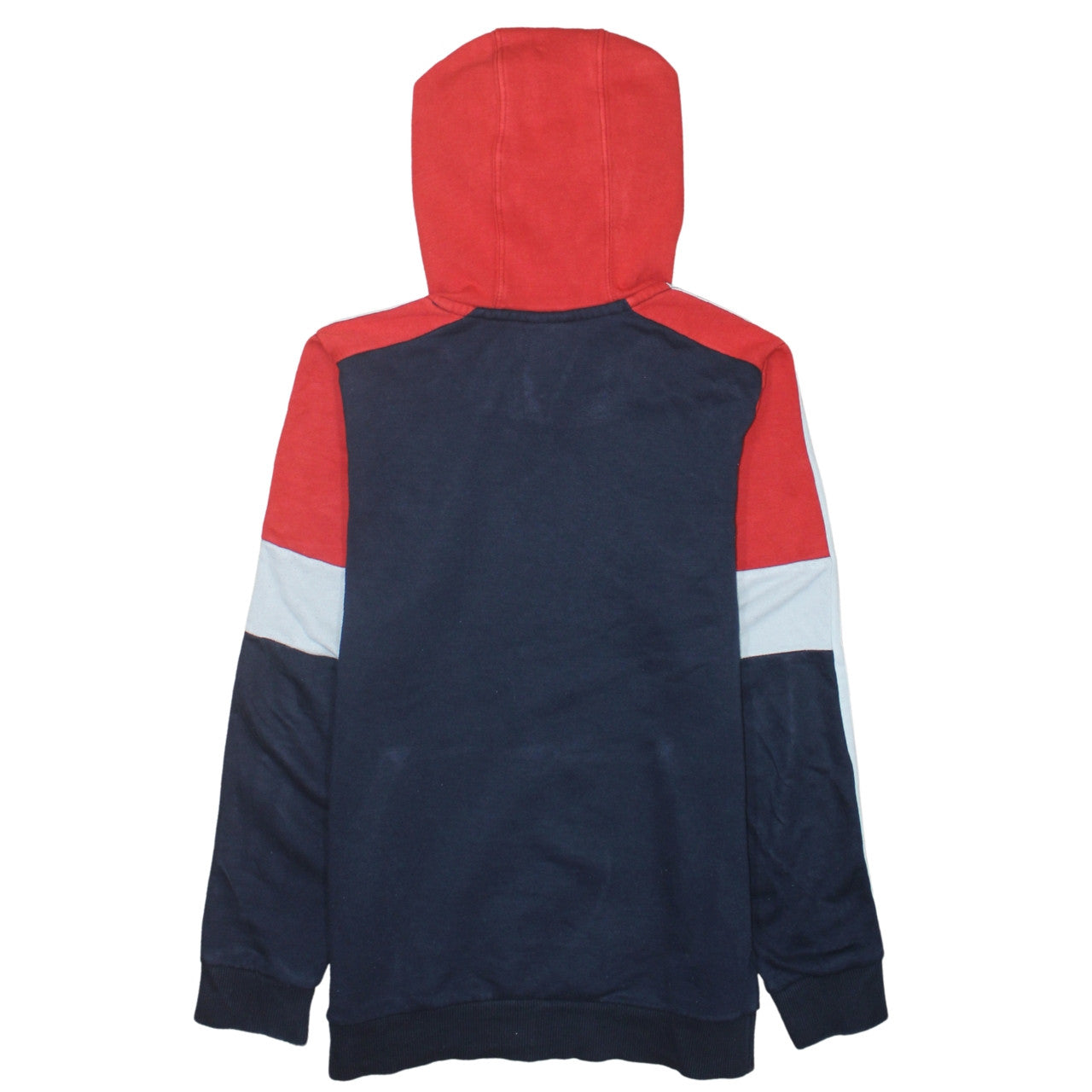 Adidas Boys Blue Red Pullover Hoodie 13-14 Years Graphic Fleece Sweatshirt