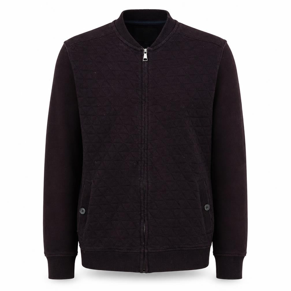 Marks & Spencer Men's Brown Quilted Full Zip Jacket L