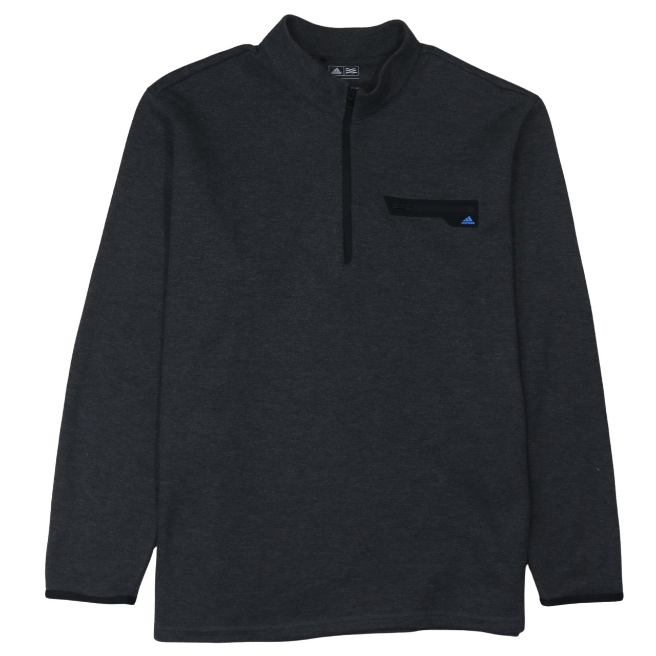 Adidas Men's Grey 2XL 1/4 Zip Fleece Activewear Jacket
