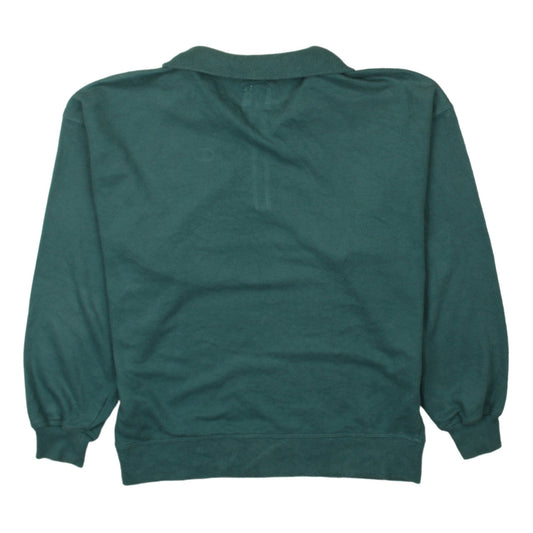 Champion Men’s Green 1/2 Zip Fleece Sweatshirt Size S