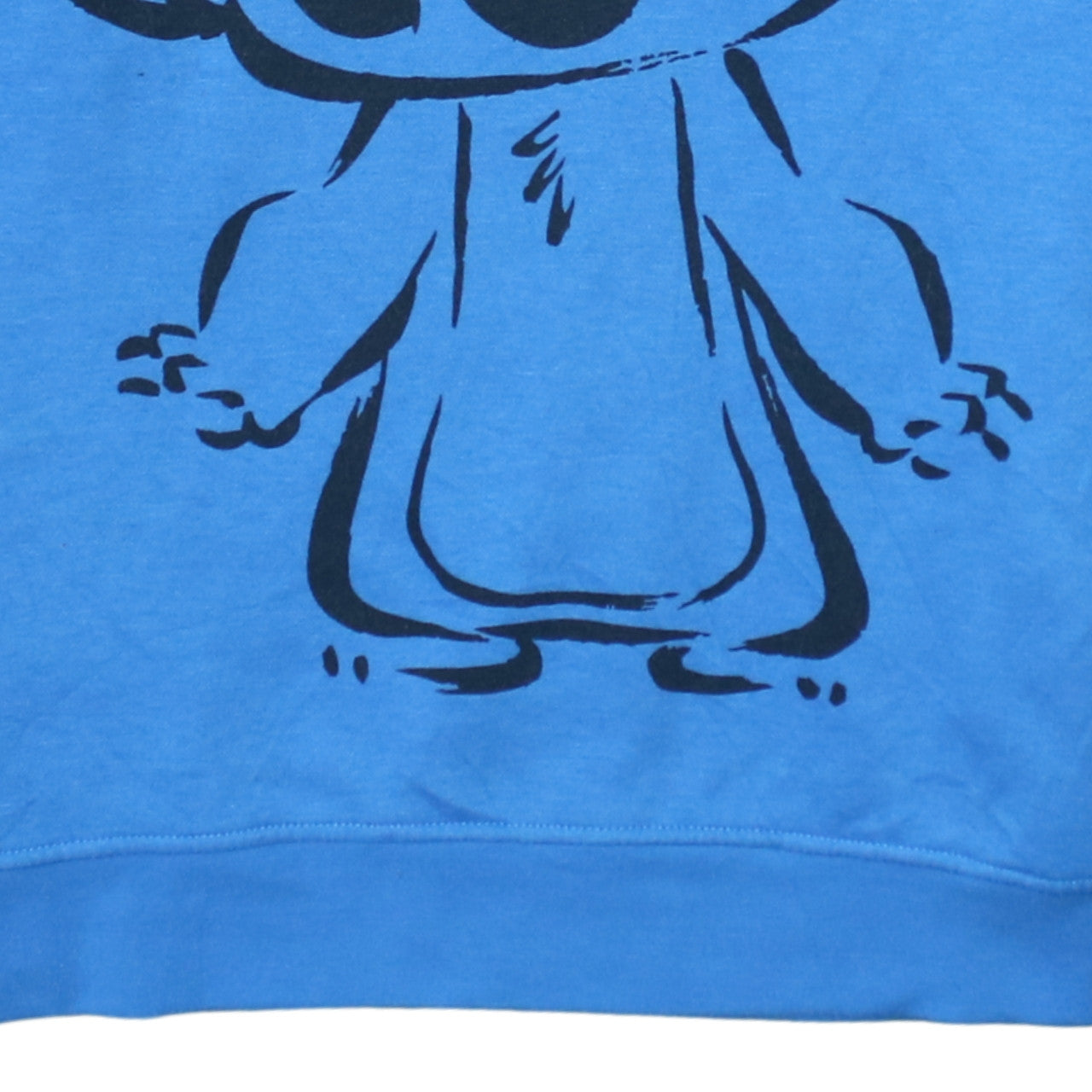 Disney Stitch Blue Hoodie Women Medium Pullover Hooded Sweatshirt
