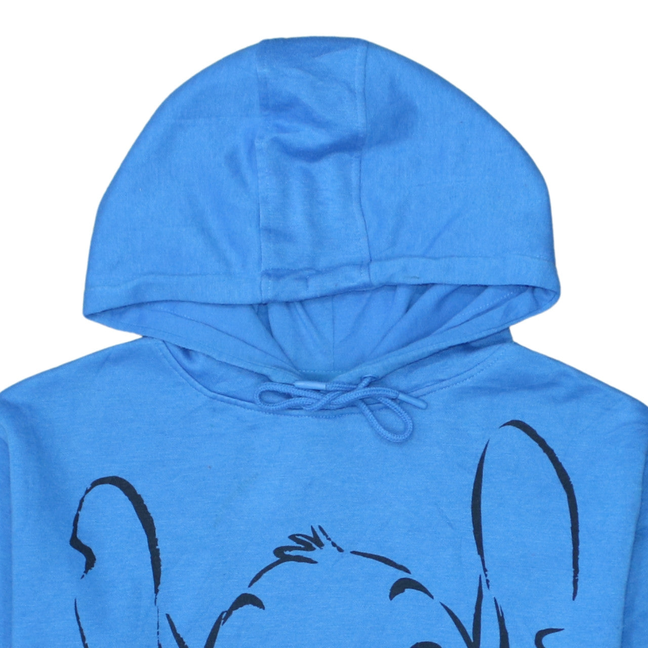 Disney Stitch Blue Hoodie Women Medium Pullover Hooded Sweatshirt