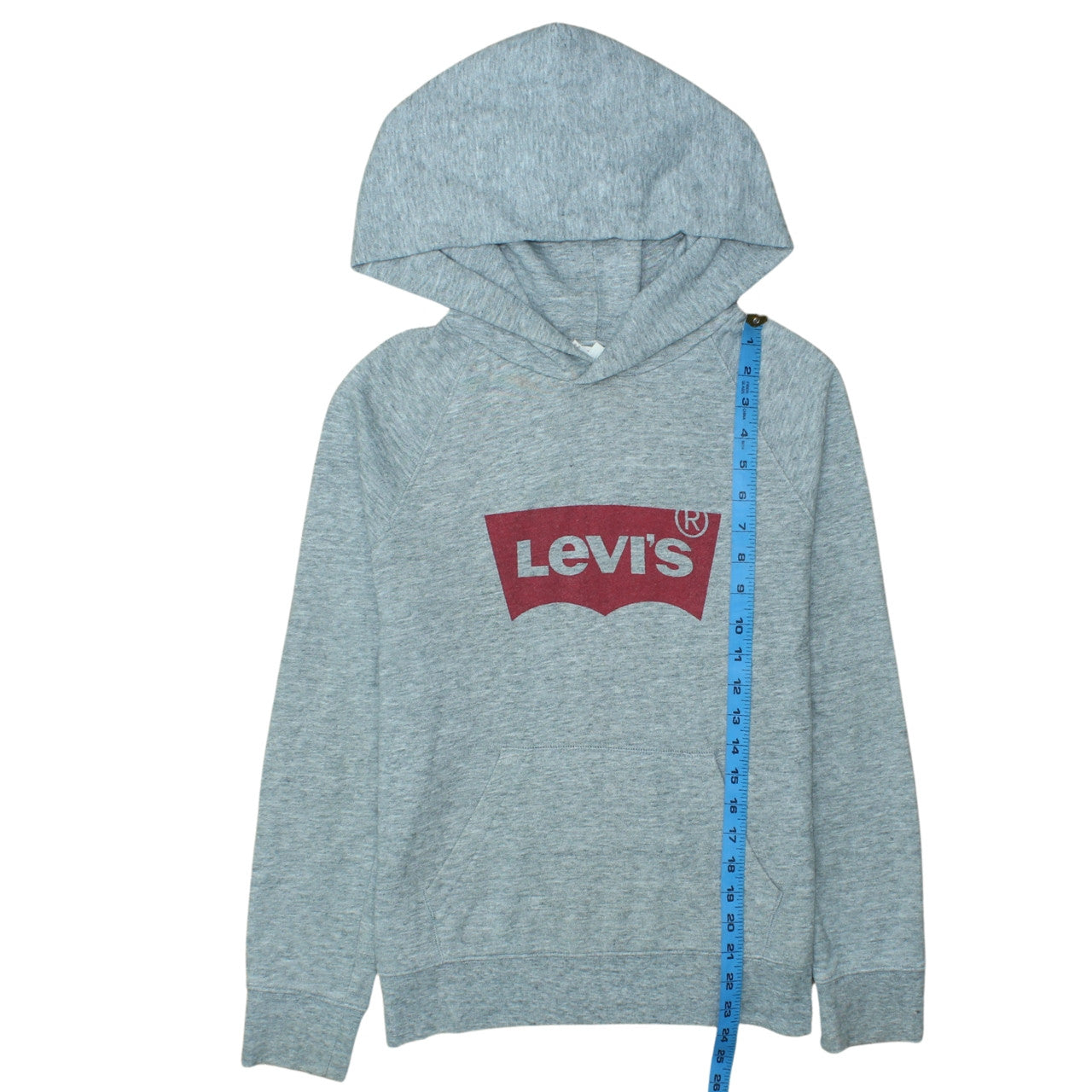 Levi's Grey Logo Pullover Hoodie Teens S Regular Fit