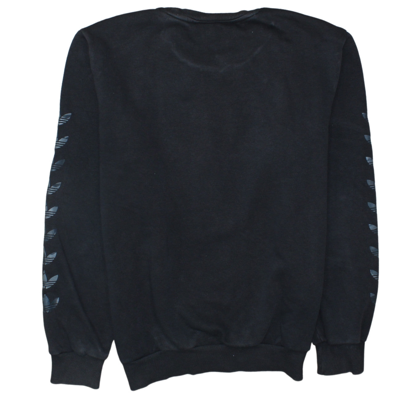 Adidas Boys Black Crew Neck Pullover Sweatshirt Size 15-16 Years