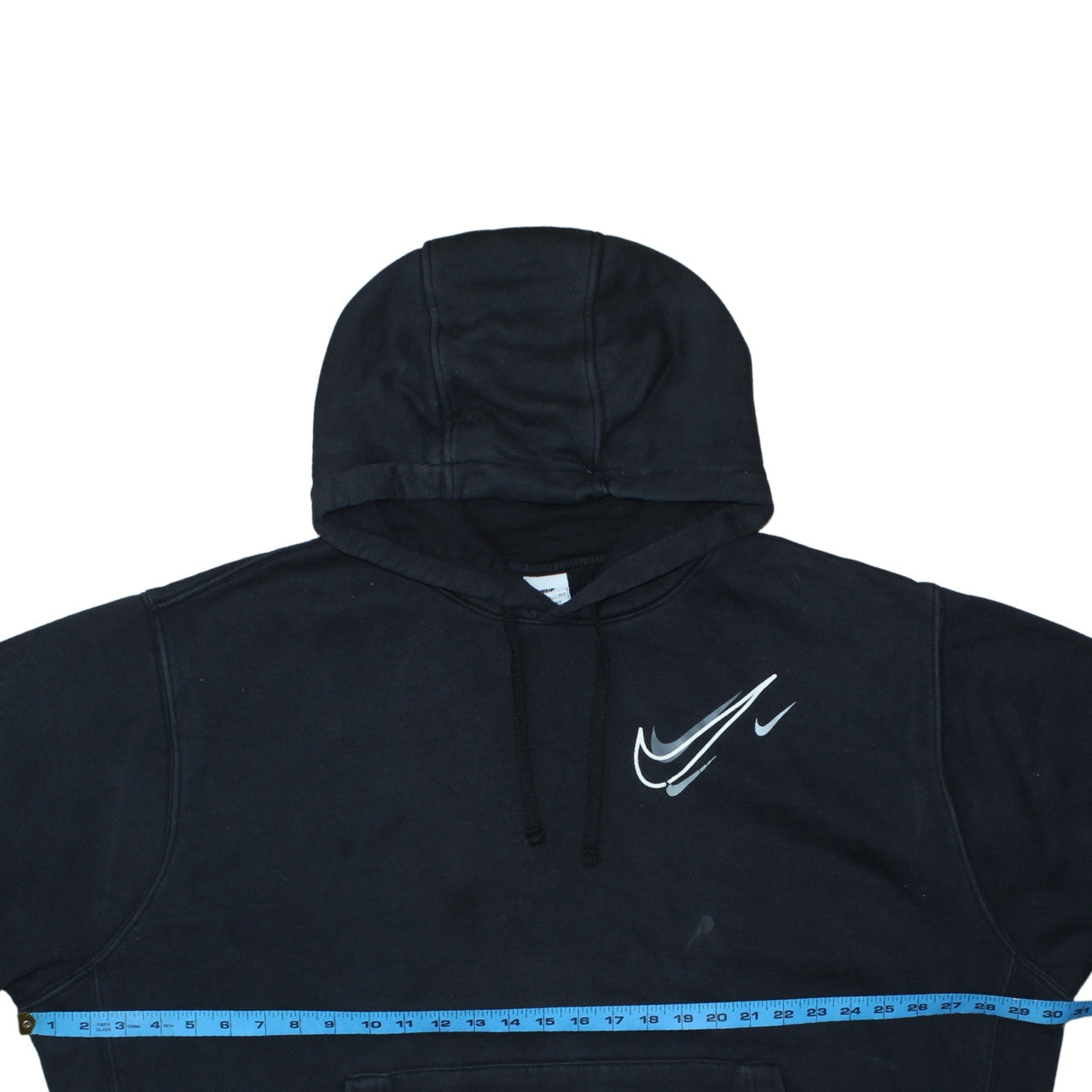 Nike Women Black XXL Pullover Hoodie Sweatshirt Cotton Blend