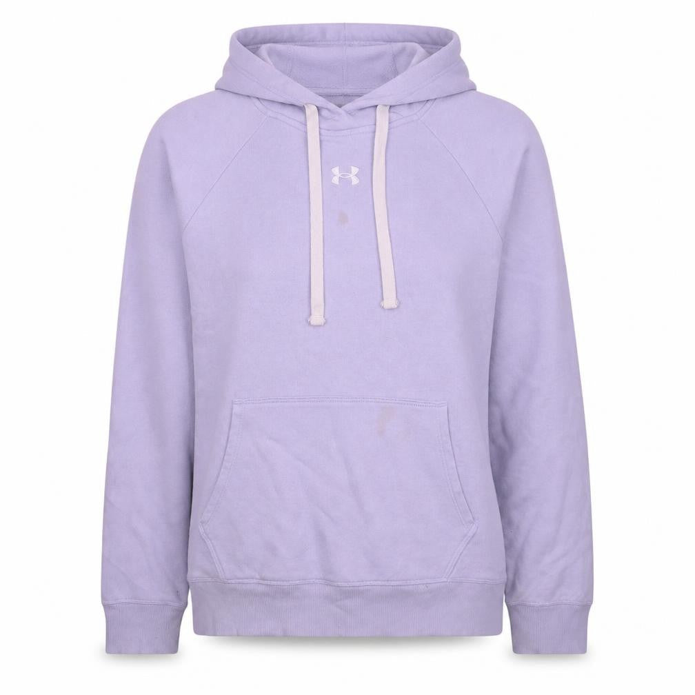 Under Armour Womens Lilac Pullover Hoodie Size L Loose Fit