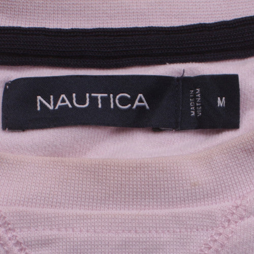 Nautica Men’s Pink Embroidered Logo Sweatshirt Size M